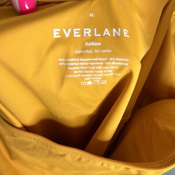 Everlane The Square-Neck One-Piece in Marigold NWT SOLD OUT Size XL - Picture 11 of 13